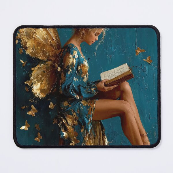 Item preview, Golden Winged Fairy Reading Magic Book designed and sold by colorful-white.