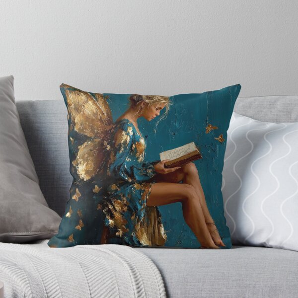 Item preview, Golden Winged Fairy Reading Magic Book designed and sold by colorful-white.