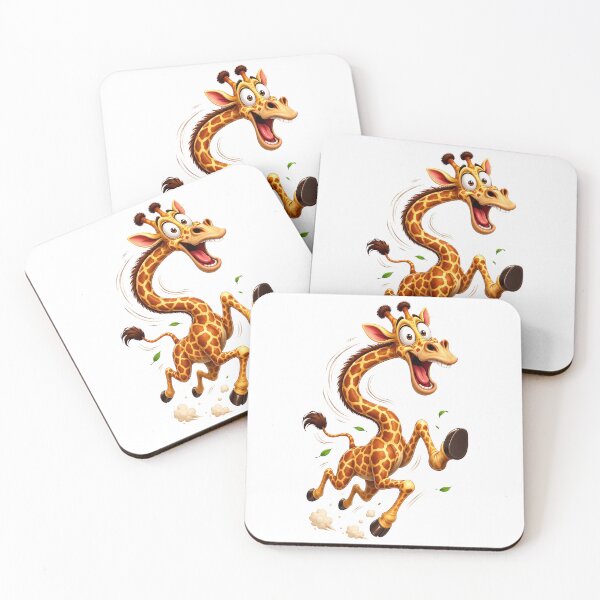 Item preview, Running Playful 3D Cartoon Safari Animal Positive Vibes  Tags: designed and sold by LunaPixelStudio.
