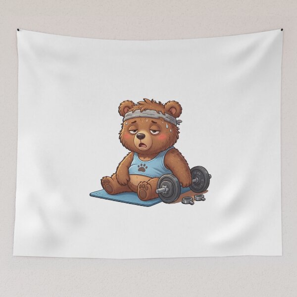 Item preview, Relatable Powerlifting Sarcasm Funny Bear Decal designed and sold by Mr-wow.