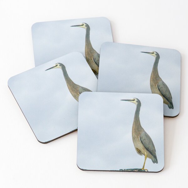 Item preview, White Faced Heron, Native Australian Bird | Coastal Wetland Wildlife Nature Photography Art designed and sold by Ross.A.Campbell.