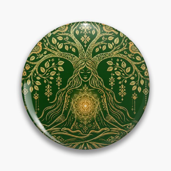 Item preview, Rooted in Grace. Reaching for Harmony. | Slavic World Tree Yoga Art designed and sold by InnerwayStudio.