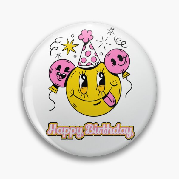 Item preview, Happy Birthday Smile Friends RubberHose balloon designed and sold by Biah!.