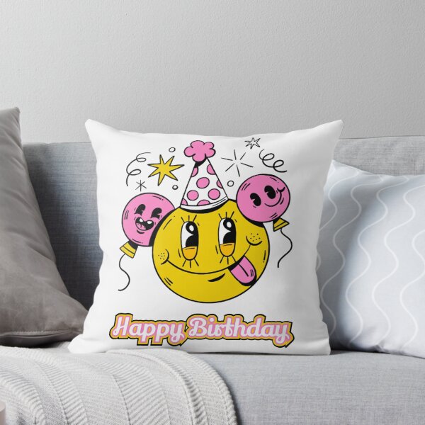 Item preview, Happy Birthday Smile Friends RubberHose balloon designed and sold by Biah!.