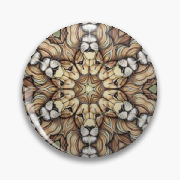 Item preview, Lion Head Pattern Design designed and sold by Shy Fractal Designs.