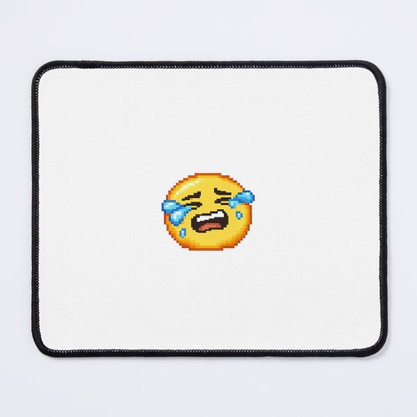 Item preview, Crying Hard Pixel Emoji – Retro 8 Bit Emotional Reaction Sticker designed and sold by ANiyati.