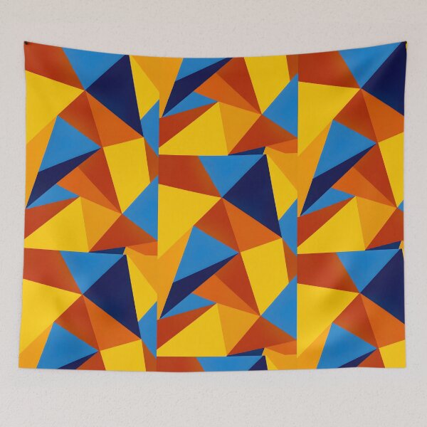 Item preview, Vibrant Geometric Kaleidoscope Print | Modern Abstract Polygon Fashion Design | Bold Color Statement designed and sold by WheresMyMojo.