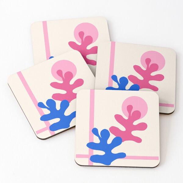 Item preview, Pink and Blue Abstract Matisse Sunset Aesthetic designed and sold by MaiZephyr.