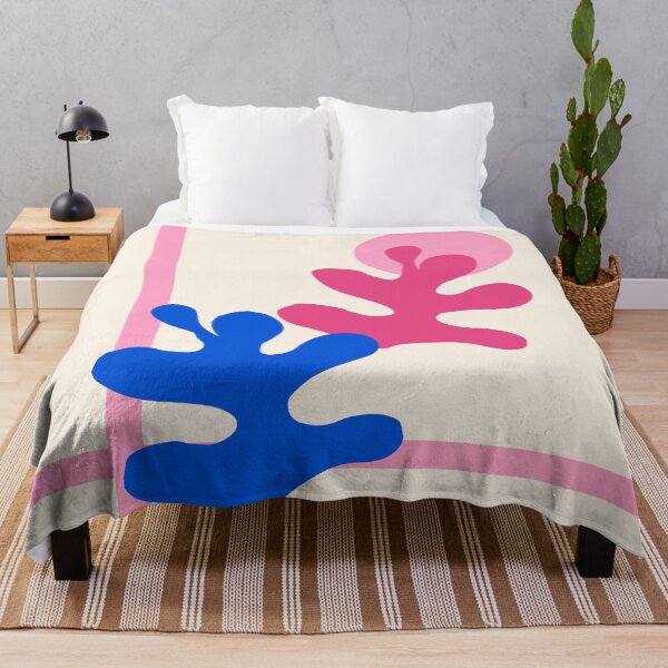 Item preview, Pink and Blue Abstract Matisse Sunset Aesthetic designed and sold by MaiZephyr.