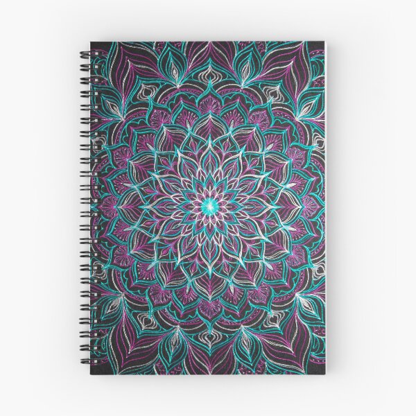 Item preview, Vibrant Neon Psychedelic Geometric Mandala designed and sold by SubhAksara.