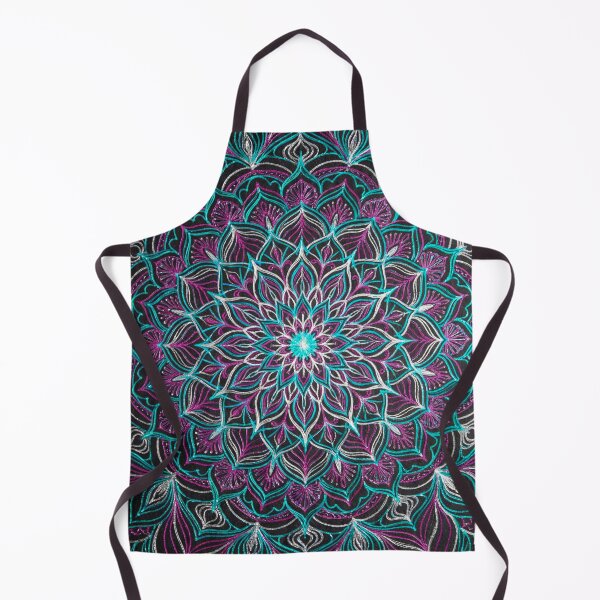 Item preview, Vibrant Neon Psychedelic Geometric Mandala designed and sold by SubhAksara.