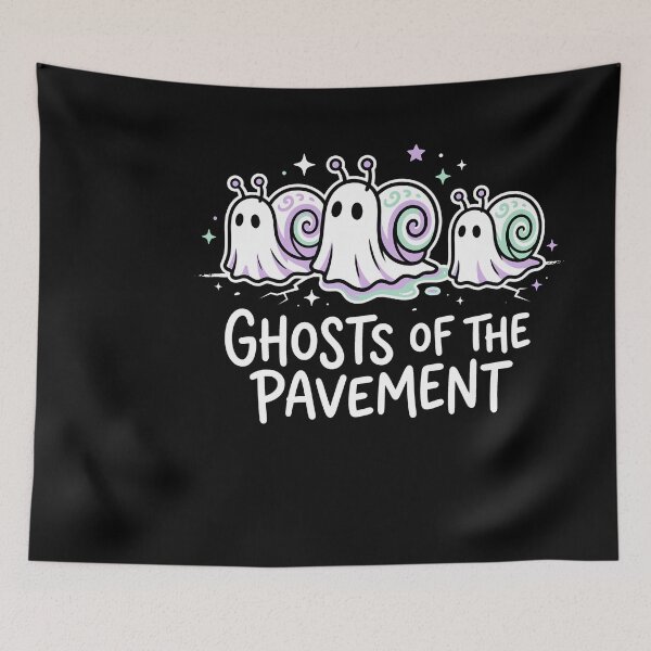 Item preview, Ghosts of the Pavement Cute Halloween Kawaii Grunge Art designed and sold by SplashTastic.