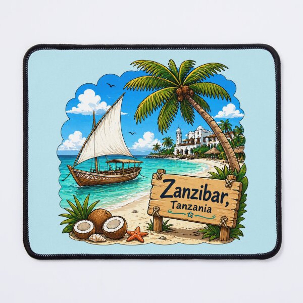Item preview, Zanzibar, Tanzania - Tropical Beach designed and sold by Myra365Art.