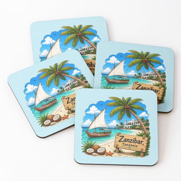 Item preview, Zanzibar, Tanzania - Tropical Beach designed and sold by Myra365Art.
