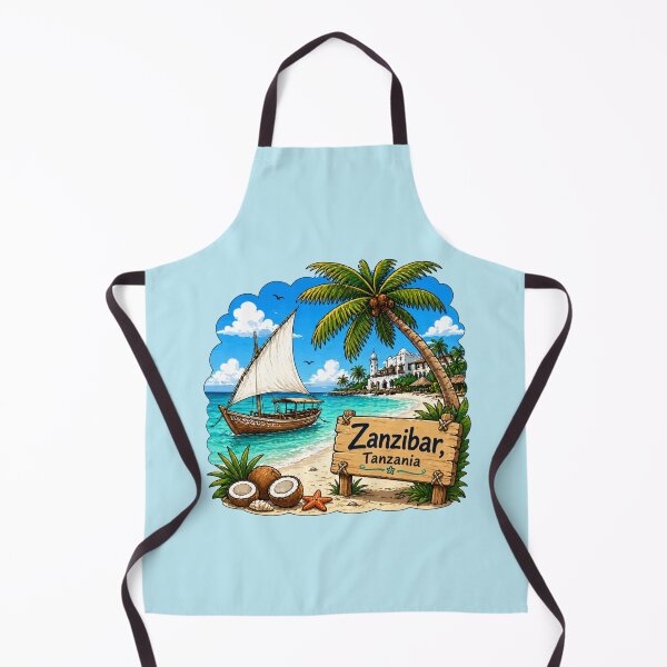 Item preview, Zanzibar, Tanzania - Tropical Beach designed and sold by Myra365Art.