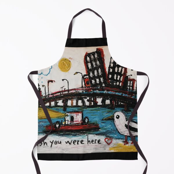 Item preview, Wish You Were Here Bird Drawing with Whimsical City Sketch Style designed and sold by eliramaison.