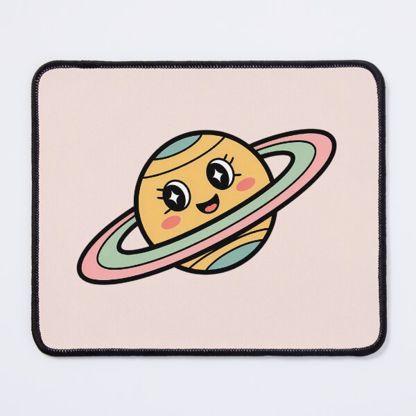 Item preview, Cute Retro Saturn Planet Cartoon – Kawaii Space Art designed and sold by MarJul.