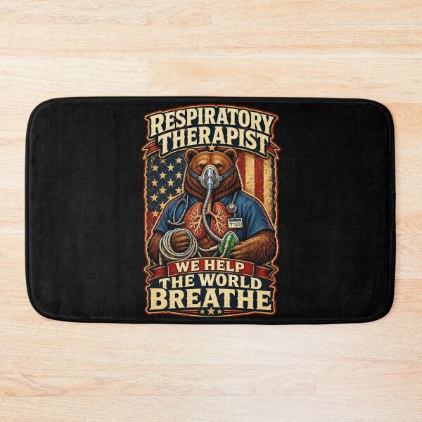 Item preview, Cool Patriotic Bear Respiratory Therapist Vintage American Flag Shirt | National Respiratory Care Week Healthcare Hero Gift designed and sold by ClinicalHubs.