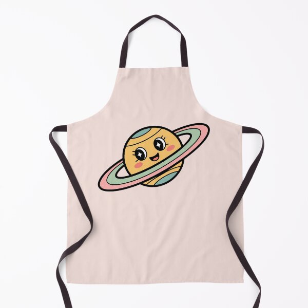 Item preview, Cute Retro Saturn Planet Cartoon – Kawaii Space Art designed and sold by MarJul.