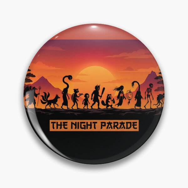 Item preview, The Night Parade Yokai Art Mythological Creatures designed and sold by SplashTastic.
