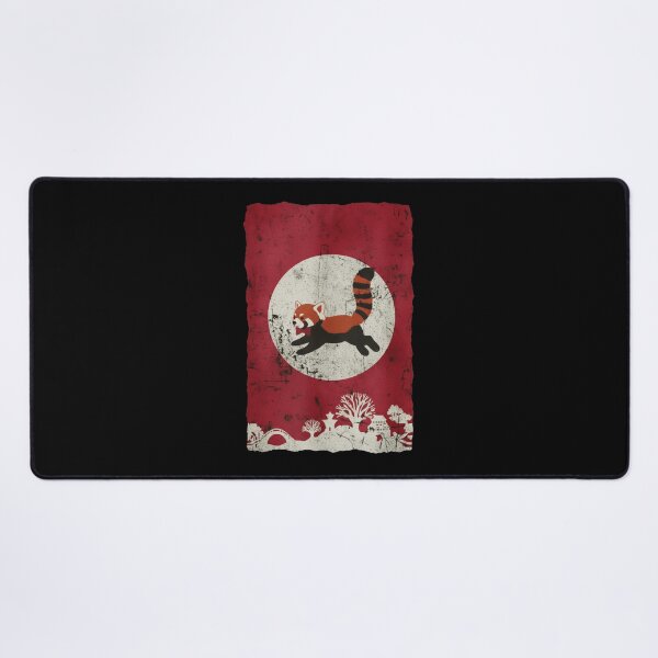Item preview, Running Red Panda Vintage Nature Illustration With Distressed Texture designed and sold by JordynLadukeg65.