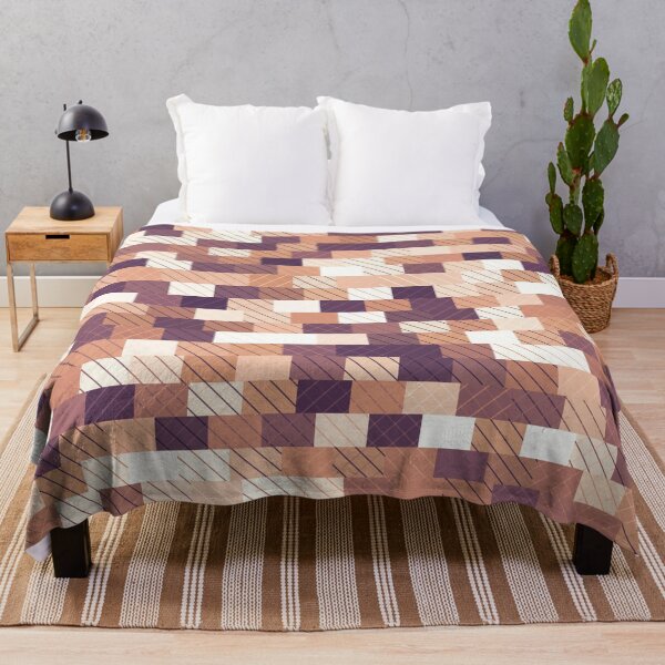 Item preview, Solid Brick Wall - Diagonal Crossed Lines Geometric Print designed and sold by KINKDesign.