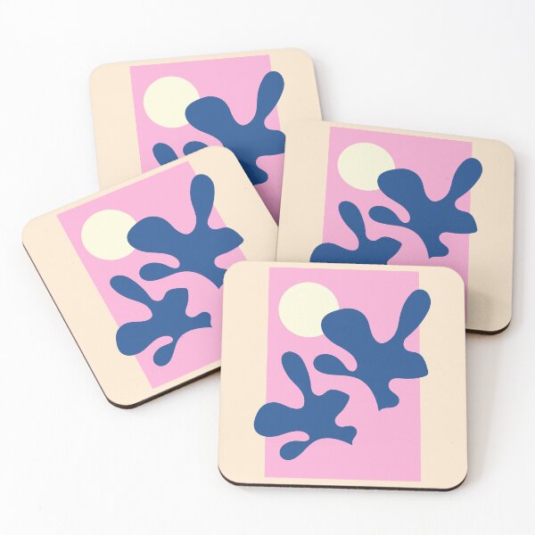 Item preview, Blue Coral Beach Sunset Abstract Matisse designed and sold by MaiZephyr.