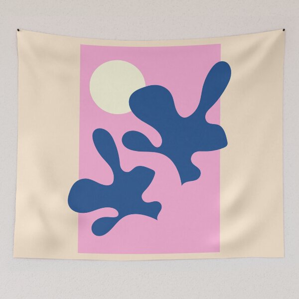 Item preview, Blue Coral Beach Sunset Abstract Matisse designed and sold by MaiZephyr.