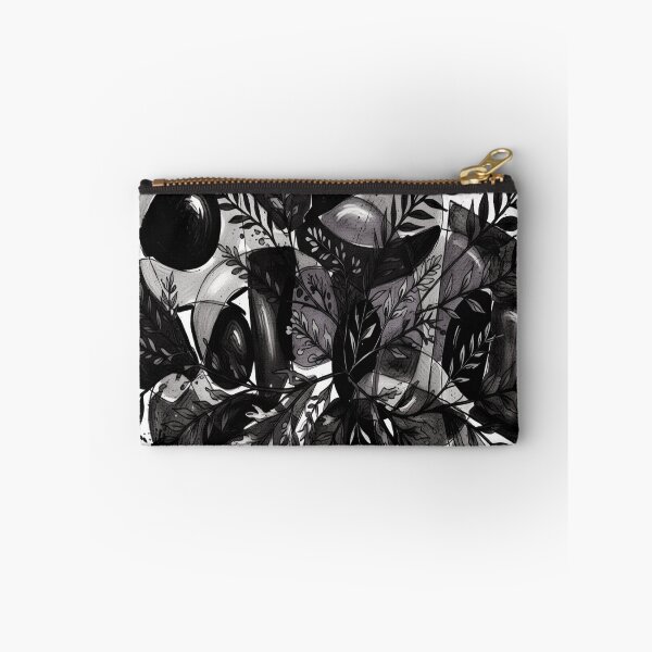 Item preview, Abstract Collision Botanical BR charcoal sketch geometric abstract design designed and sold by SmashingDeals.