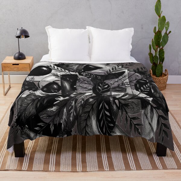 Item preview, Abstract Collision Botanical BR charcoal sketch geometric abstract design designed and sold by SmashingDeals.