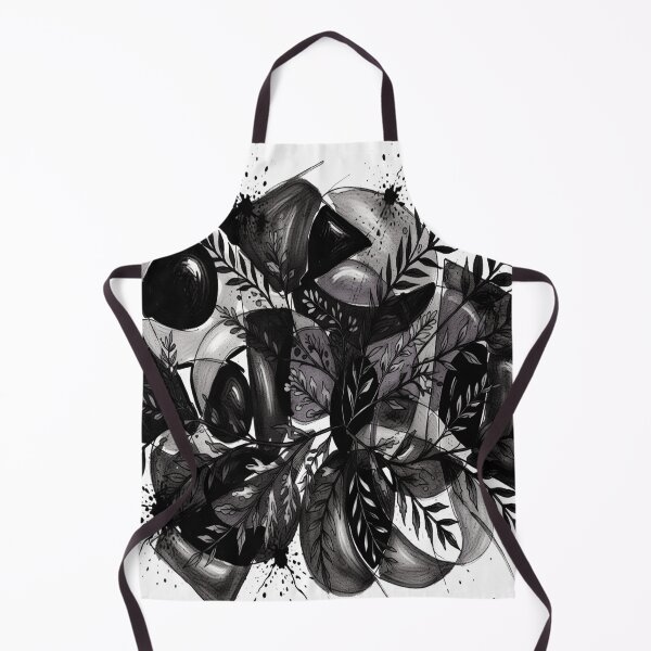 Item preview, Abstract Collision Botanical BR charcoal sketch geometric abstract design designed and sold by SmashingDeals.