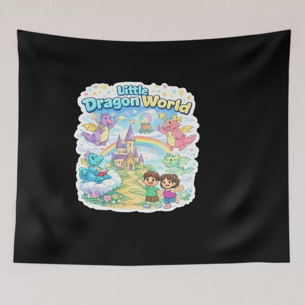 Item preview, Cute Little Dragon World Fantasy Kawaii Design designed and sold by Artbysarmina.