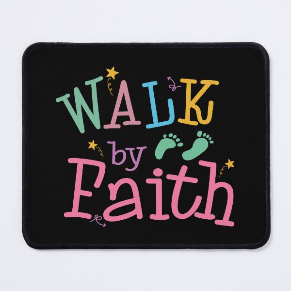 Item preview, Walk By Faith Not By Sight – Colorful Christian Design designed and sold by Verse & Vibes.