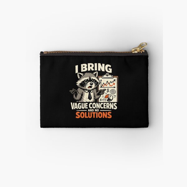 Item preview, I Bring Vague Concerns and No Solutions Funny Raccoon Office Meme designed and sold by MustBeDesigns.
