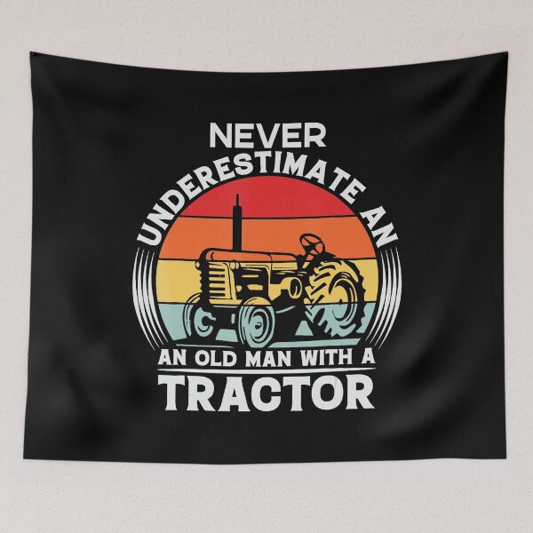 Item preview, Old Farmer Tractor Humor Retro Sunset Country Life designed and sold by zamiokaline.