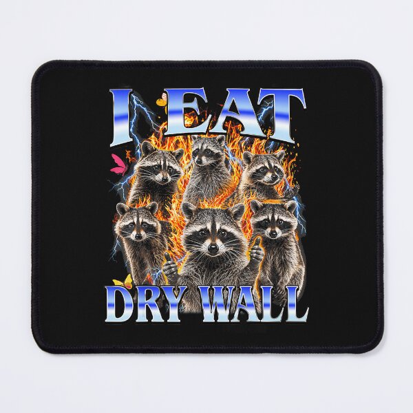 Item preview, Flaming Raccoon Chaos Meme With Vintage Trash Panda Energy designed and sold by Masonixem.
