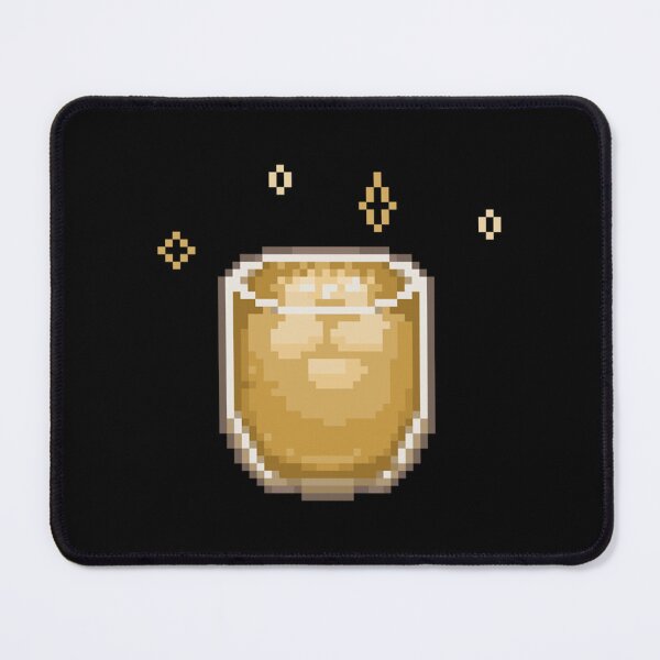 Item preview, Pixel Art Cappuccino In A Glass Iced Latte designed and sold by dezilimCat.
