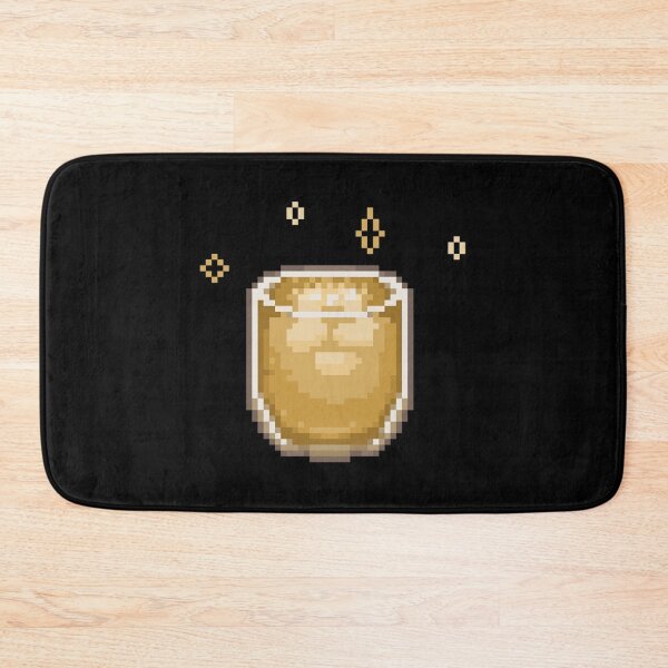 Item preview, Pixel Art Cappuccino In A Glass Iced Latte designed and sold by dezilimCat.