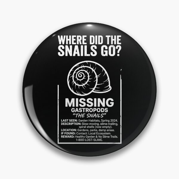 Item preview, Missing Gastropods Snail Graphic Missing Poster Art designed and sold by SplashTastic.