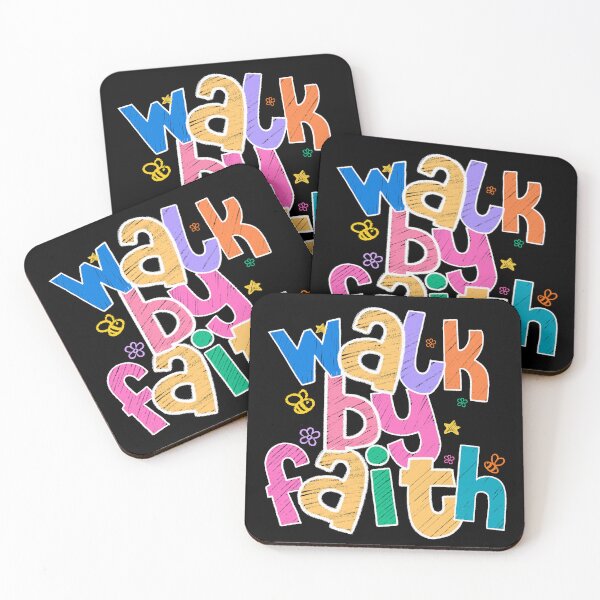 Item preview, Walk By Faith – Pastel Christian Encouragement designed and sold by Verse & Vibes.