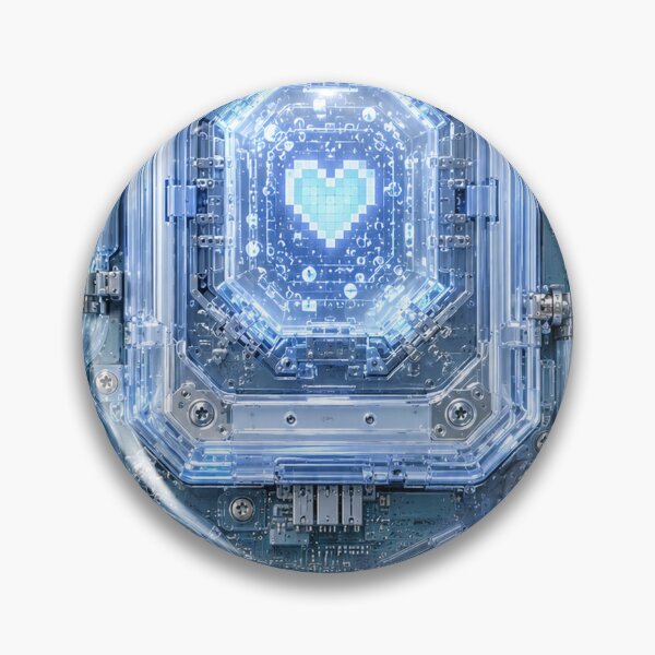 Item preview, Cyberpunk Digital Heart Circuit designed and sold by PixelPanduh.