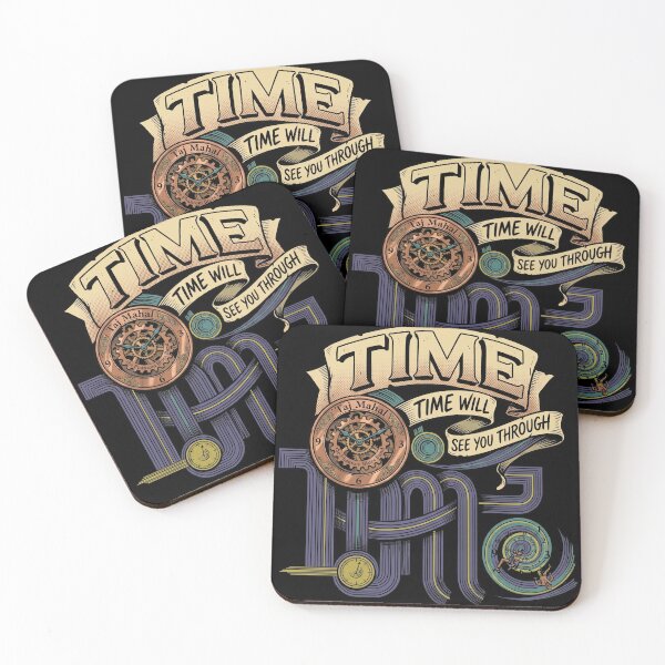 Item preview, Vintage Steampunk Clock Time Will See You Through Retro Typography designed and sold by Brilleking.