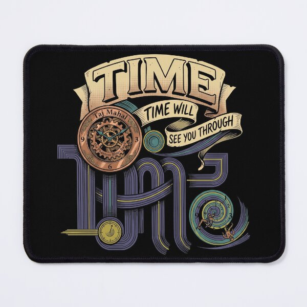 Item preview, Vintage Steampunk Clock Time Will See You Through Retro Typography designed and sold by Brilleking.