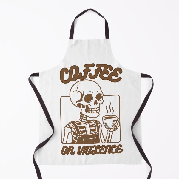 Item preview, coffee or violence simple classic design designed and sold by OldSkullDesigns.