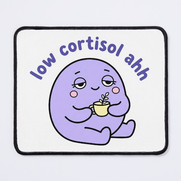 Item preview, Low Cortisol Ahh Cute Relaxed Blob Sticker designed and sold by CrystalMineArts.