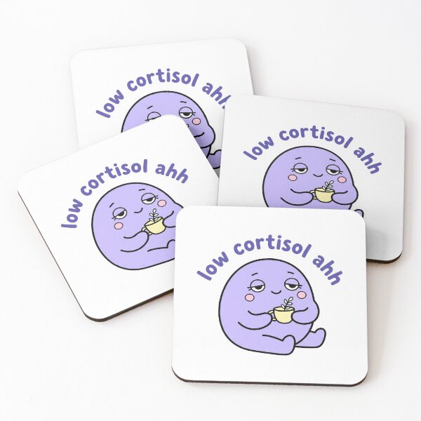 Item preview, Low Cortisol Ahh Cute Relaxed Blob Sticker designed and sold by CrystalMineArts.