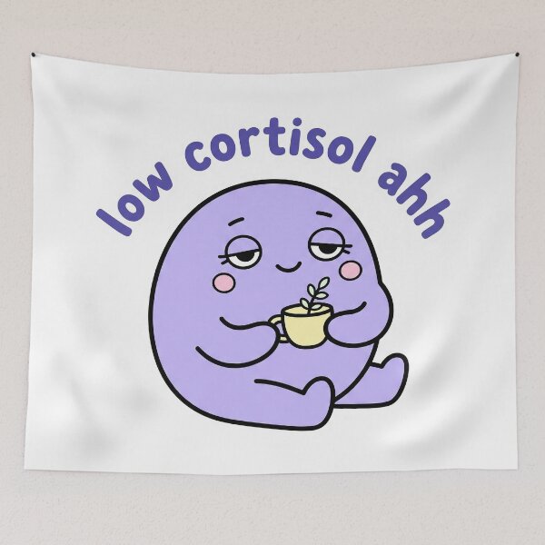 Item preview, Low Cortisol Ahh Cute Relaxed Blob Sticker designed and sold by CrystalMineArts.