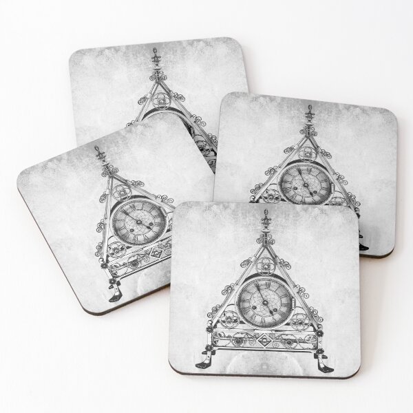 Item preview, 19th Century Gothic Mantel Clock Dark Victorian Art designed and sold by Ghoul Enterprises.