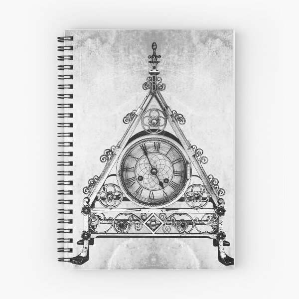 Item preview, 19th Century Gothic Mantel Clock Dark Victorian Art designed and sold by Ghoul Enterprises.