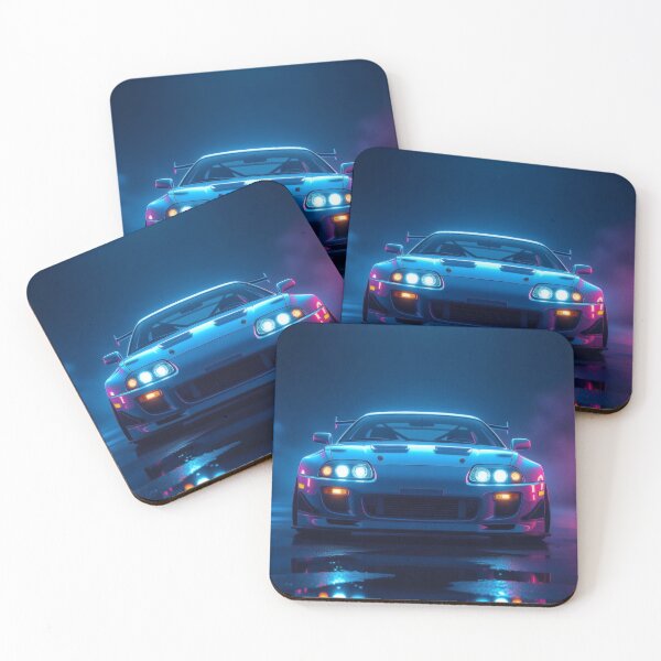Item preview, Tuned Toyota Supra, Synthwave art style JDM designed and sold by Salimgor Hangaround Music.